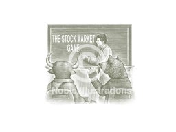 stock market game art